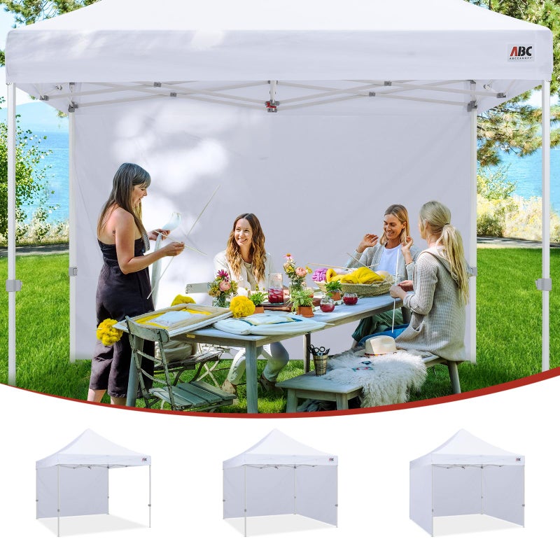 ABCCANOPY Instant Canopy SunWall 10x15 FT, 1 Pack Sidewall Only, No Frame or Top, White - Image 5